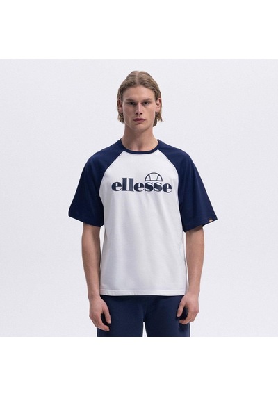 Ellesse Em009-2-sgr Bisiklet Yaka Erkek T-shirt - Beyaz / Gri