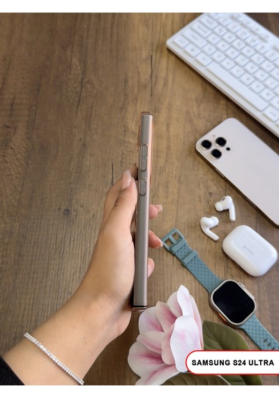 Samsung Galaxy S24 Ultra Uyumlu Mat Sert Klein Kılıf Çöl