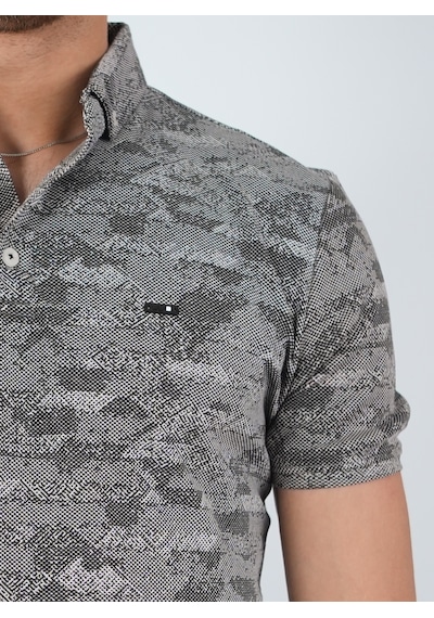 Coonless Erkek Polo Yakalı Siyah Tshirt Siyah