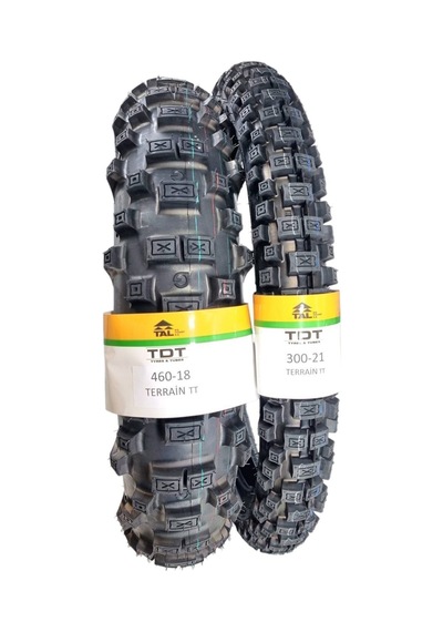 Tdt Tyres Honda Crf Lastik Takımı 460-18 Ve 300-21 Tt İç Lastikli Tip Terrainset01
