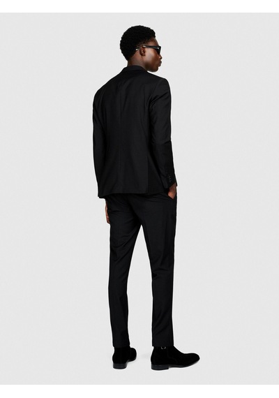 Sisley Poliviskoz Slim Fit Ceket Erkek Siyah Ceket - 323a2kı352y89