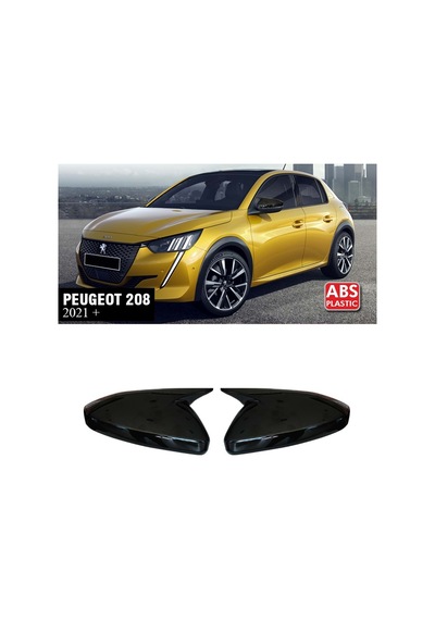 Peugeot 208 Batman Yarasa Ayna Kapağı Piona Black Abs 2021+