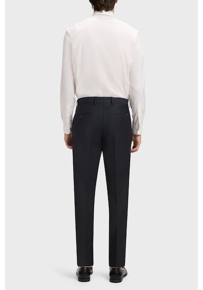 Boss Yünlü Slim Fit Düz Paça Pantolon Erkek Pantolon 50567486 404 Lacivert