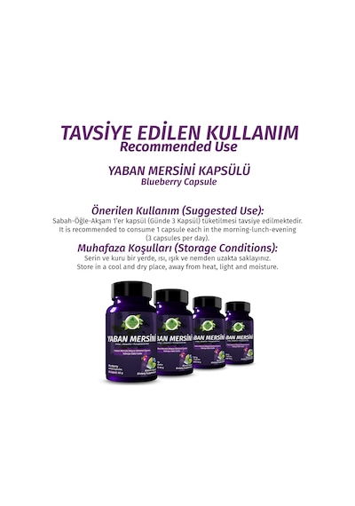 Gökçek Şifa Yaban Mersini (Blueberry Capsule) 60 Kapsül