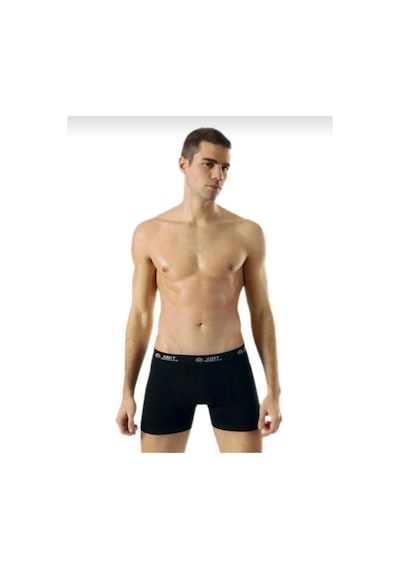 Anıt 1115 Erkek Penye Likralı Boxer 3 Adet Siyah