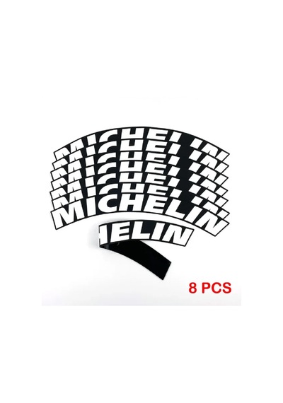 Lastik Yazısı / Araba Lastik Yazısı / Tire Text Michelin 8 Li Set + Yapıştırıcı+zımpara