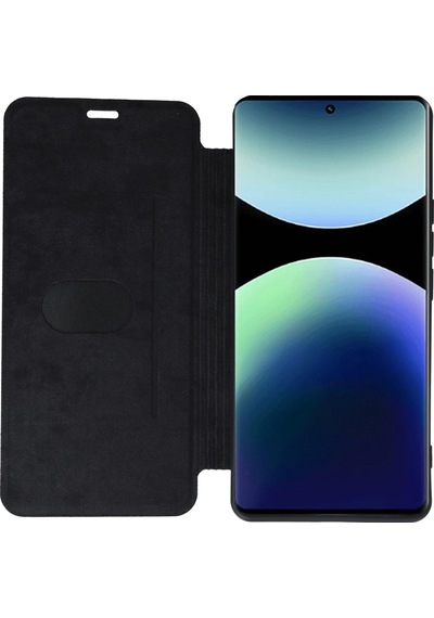 Newface Xiaomi Redmi Note 14 Pro 5g Kılıf Flip Cover - Glblseme - 40 Koyu Yeşil