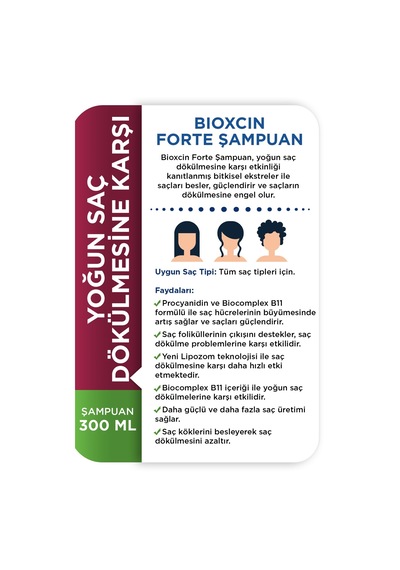 Forte Saç Dökülmelerine Karşı Bitkisel Şampuan 300 Ml