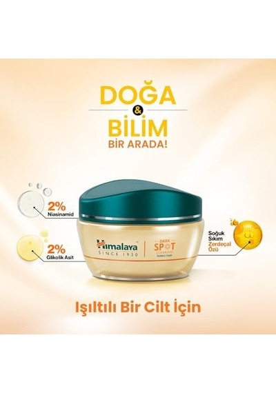 Himalaya Since 1930 Dark Spot Clearing Leke Karşıtı Zerdeçal Özlü Yüz Kremi 50 Ml