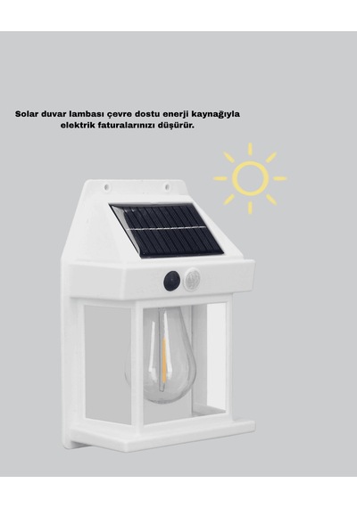 Dış Mekan Lamba, Solar Sensörlü, 3 Işık Modlu, Ip65 Dayanıklı Çok Renkli