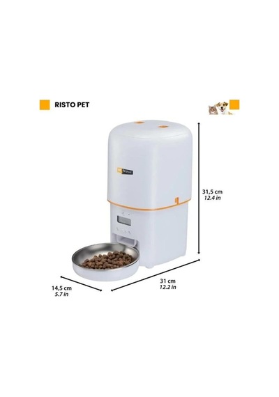 Ferplast Risto Pet Otomatik Kedi Ve Köpek Mama Kabı 4lt