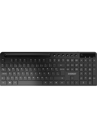 Everest KM-730 Siyah Kablosuz Q Multimedia Klavye + Mouse Set