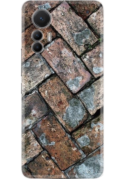 Xiaomi 12 Lite Kılıf Resimli Desenli Baskılı Silikon Retro Stone 1324
