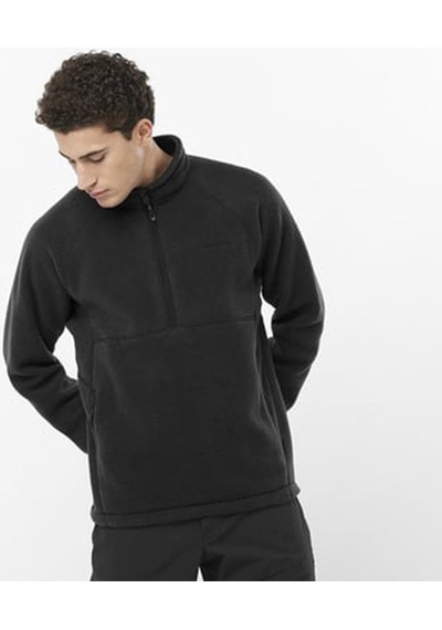 Salomon C22838 Chroma Fleece Pullov Hz Erkek Polar - Siyah Siyah