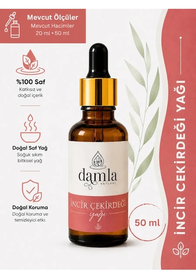 Biodamla Natural İncir Çekirdeği Yağı 50 Ml