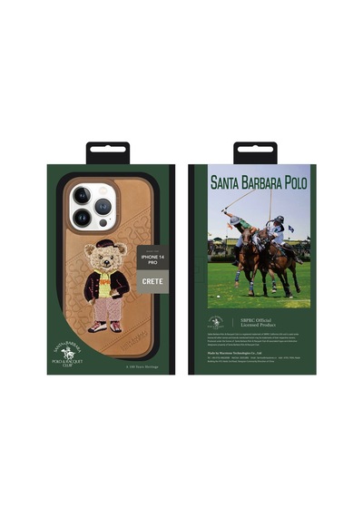 Santa Barbara Polo Racquet Club Apple Uyumlu iPhone 13 Pro Max Kılıf Crete 3boyutlu Pu Deri İçi Süet Kapak Mavi