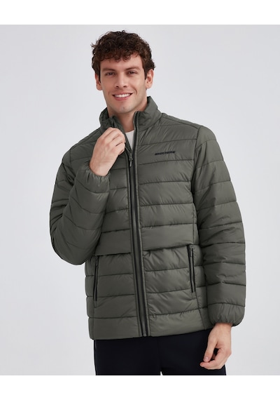 Skechers M Outerwear Padded Jacket Erkek Olive Mont S231242-308 Yeşil