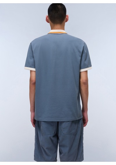 Napapijri Açık Mavi Erkek Relaxed Fit T-shirt Np0a4ılyg1y1-e-murlo Ss Gri