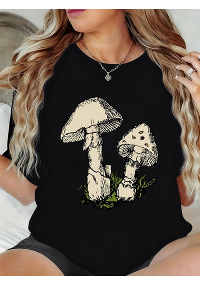 Noıssey Urban Pop Graphic Kadın Tişört Koleksiyonukod 5460 Siyah