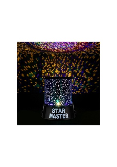 Star Master Pilli Projeksiyonlu Led Yıldızlı Renkli Gece Lambası Karışık