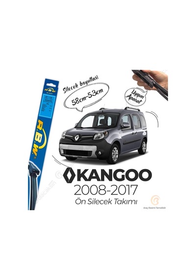 Renault Kangoo Muz Silecek Takımı (2008-2017) RBW