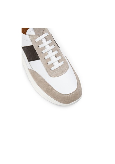 Deery Hakiki Süet Bej Erkek Sneaker Ayakkabı - 01963Mbeje01 Bej