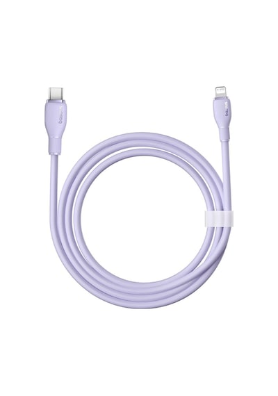 Baseus Pudding 1.2 M Hızlı Şarj Özellikli Type-C to Lightning 20 W Kablo Mor