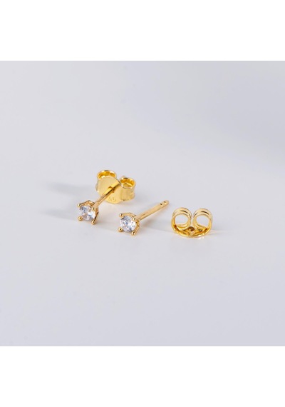 Goldkupe 14 Ayar Tektaş Altın Küpe 0,70 Gr-1215