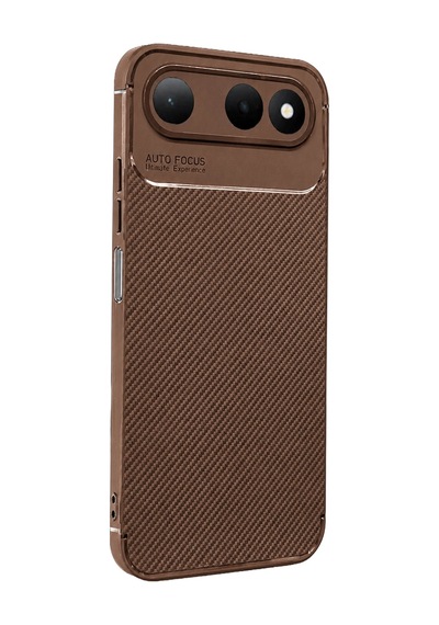 Tecno Spark 50 5g Auto Focus Karbon Kapak - Kahverengi Çokrenkli 11147012