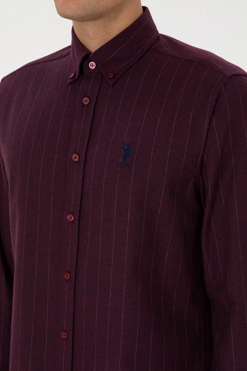 U.s. Polo Assn. Erkek Bordo Gömlek Desenli 50316559-vr014 Bordo U.s. Polo Assn. Erkek Bordo Gömlek Desenli 50316559-vr014 Bordo