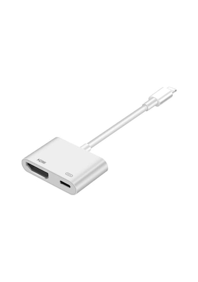 Go Des GD-7565 Lightning HDMI TV ve Şarj Dönüştürücü Adaptör 1080p Full HD - Beyaz ZORE-220455