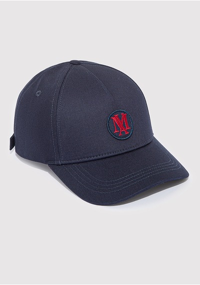 Mavi - Mühür Logo Nakışlı Lacivert Şapka 0911881-70500
