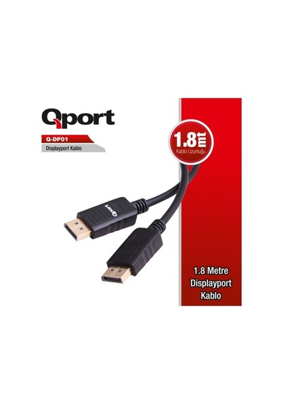 Qport Q-Dp01 1.8 M Display Port Kablo