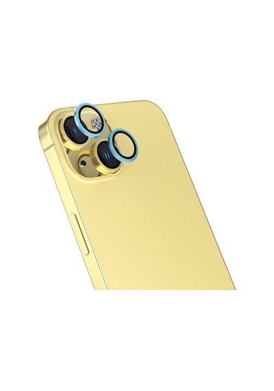 Apple Uyumlu iPhone 16 Plus Zore Safir Cl-15 Parmak İzi Bırakmayan Anti-reflective Kamera Lens Koruyucu Yeşil