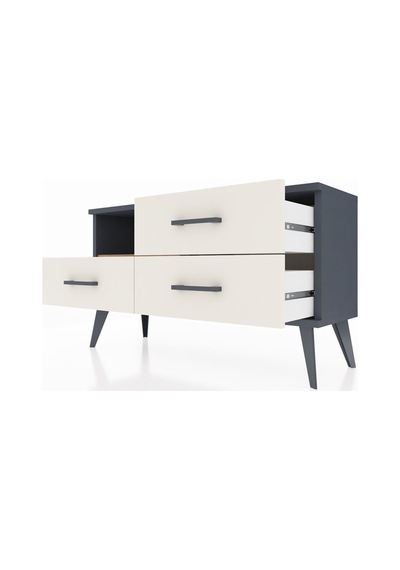 Arges Şifonyer Tek Raflı 3 Çekmeceli 88x30x48 Antrasit-çam/aytaşı Çam/aytaşı Arges Şifonyer Tek Raflı 3 Çekmeceli 88x30x48 Antrasit-çam/aytaşı Çam/aytaşı
