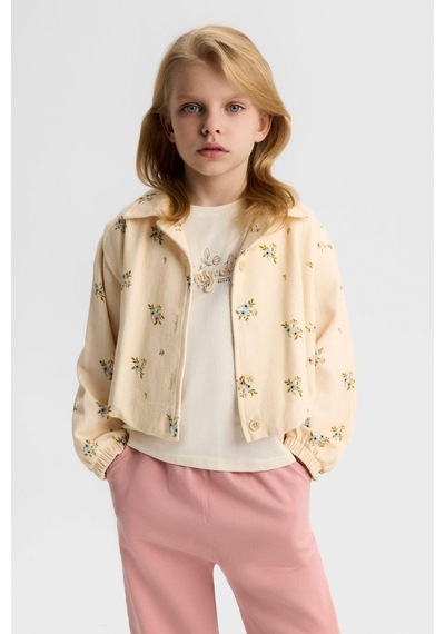 Nk Kids Kız Çocuk Full Bloom Ceket Nk-31516-y Krem
