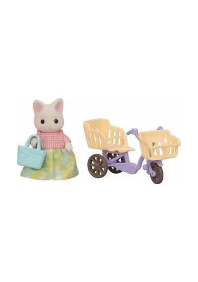 5680 Sylvanian Families Çiçekli Kedi Anne Ve Bisikleti +3 Yaş