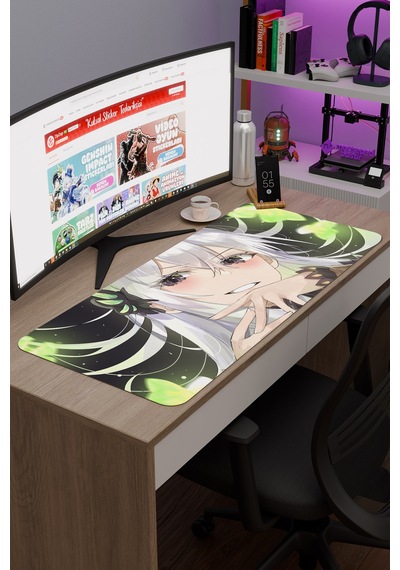 Re Zero Kaymaz Dikişli Kauçuk Oyuncu Mousepad V5 - 90x40 Xxl Gaming Mouse Pad Fare Altlığı