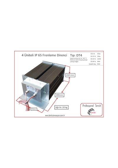 Ed%5 26 Kw 4 Üniteli Ip 65 Frenleme Direnci