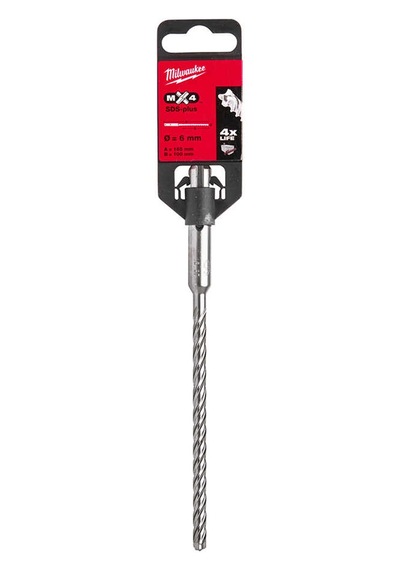 Milwaukee 6,5 x 215 mm SDS-Plus MX4 Serisi 4 Elmaslı Matkap Ucu - T4932352016