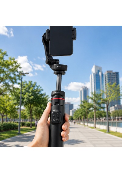 360 Aı Yüz Takipli Gimbal Selfie Stick Teleskopik Tripod Ve Bluetooth Kumanda