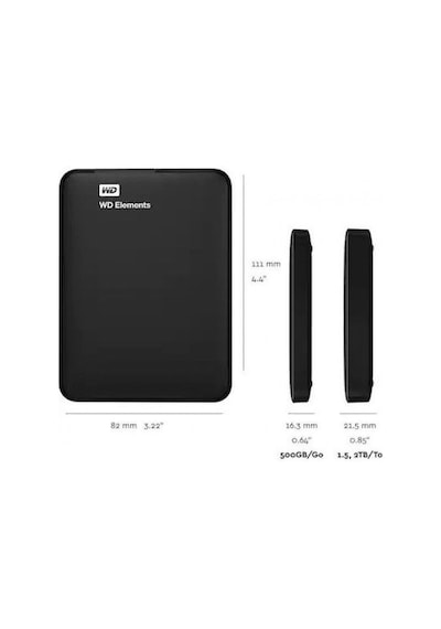 WD Elements 500 GB 2.5'' Usb 3.0 Taşınabilir Disk