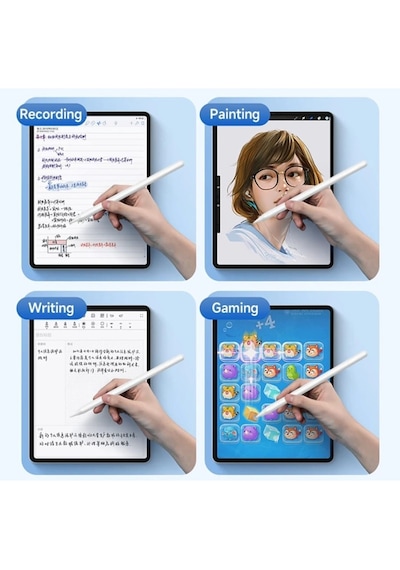 Samsung Galaxy Tab A9 Plus 11" SM-X210 Uyumlu Çizim ve Tasarım İçin Dokunmatik Active Stylus Pen