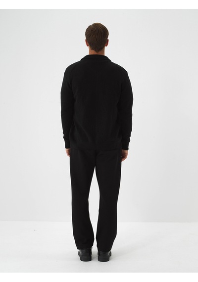 Xint Siyah Yumuşak Dokulu Regular Fit Hırka 801861