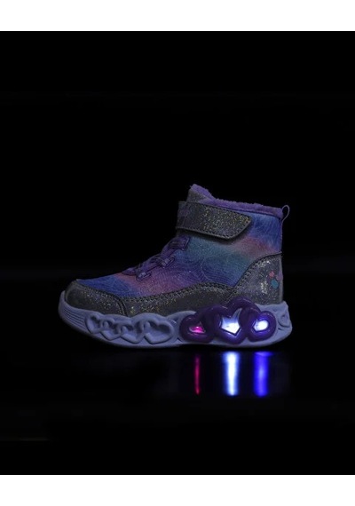 Skechers Infinite Heart Lights - Lovin Hearts Kız Çocuk Gri Işıklı Bot Karışık