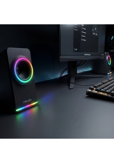 Rgb Aydınlatmalı Usb Hoparlör, 2.0 3w 2 Güç İle