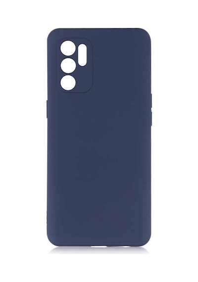 Oppo Reno 6 4g Kılıf Zore Premier Silikon Kapak Lacivert