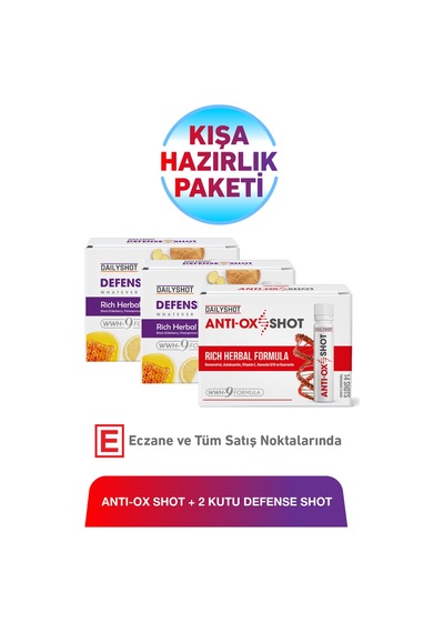 Anti-ox Shot 14 Shot & Defense Shot 2x7 Shot Kışa Hazırlık Paketi
