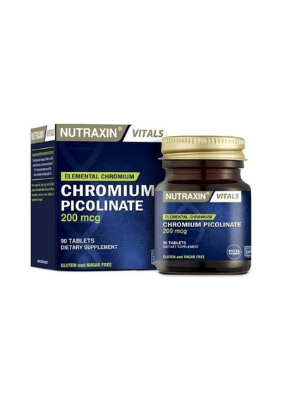Chromium Picolinate Kapsül Krom İçeren Takviye Edici Gıda 200 Mg 90 Kapsül