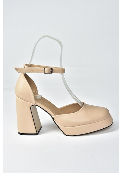 Fox Shoes Ten Kalın Platform Topuklu Kadın Ayakkabı M404100809